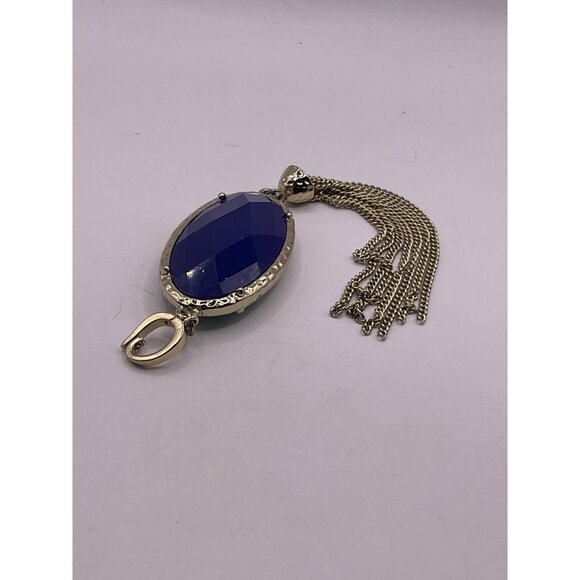 Kendra Scott Reversible Pendant With Faceted Stone & Tassel - Picture 3 of 3